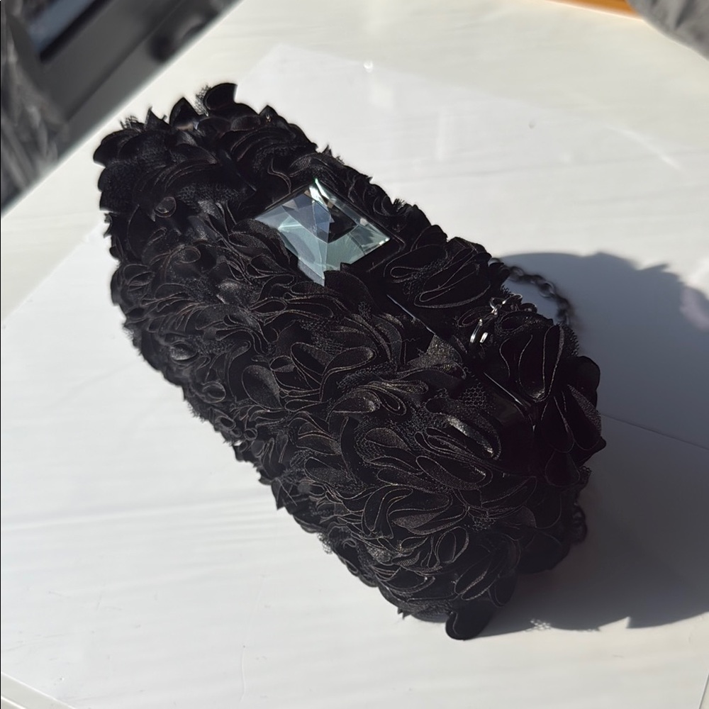BCBGMaxAzria Elegant Black Clutch Y2k